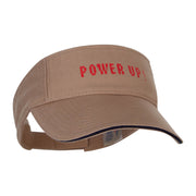 Heat Transfer Power Up! Prostyle Cotton Twill Washed Sandwich Visor