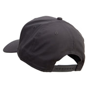 Captain Abstract Star Shape Embroidered Solid Cotton Twill Pro Style Cap - Charcoal OSFM