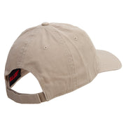 Grandpa Embroidered Deluxe Washed Twill Cap - Khaki OSFM