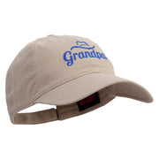 Grandpa Embroidered Deluxe Washed Twill Cap - Khaki OSFM