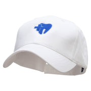 Dentist Embroidered Low Profile Organic Cotton Cap - White OSFM