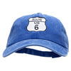 US 6 Embroidered Unstructured Cotton Cap