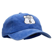 US 6 Embroidered Unstructured Cotton Cap