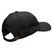 Colorful Gymnastics Embroidered Unstructured Cotton Twill Washed Cap - Black OSFM