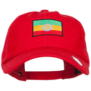 Ethiopia Flag Embroidered Unstructured Cap