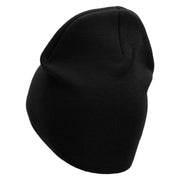 Hunt All Embroidered 8 Inch Short Beanie Made in USA - Black OSFM