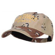 Air Force Veteran Letters Embroidered Camo Cap