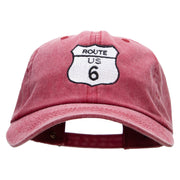 US 6 Embroidered Unstructured Cotton Cap