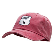 US 6 Embroidered Unstructured Cotton Cap