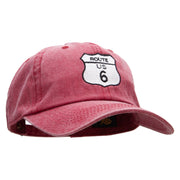 US 6 Embroidered Unstructured Cotton Cap