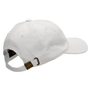 Colorful Gymnastics Embroidered Unstructured Cotton Twill Washed Cap - White OSFM