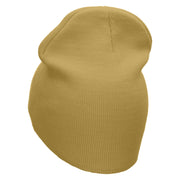 Boat Engine Embroidered 8 inch Acrylic Short Blank Beanie - Khaki OSFM