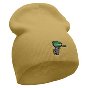 Boat Engine Embroidered 8 inch Acrylic Short Blank Beanie - Khaki OSFM