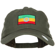 Ethiopia Flag Embroidered Unstructured Cap