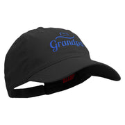 Grandpa Embroidered Deluxe Washed Twill Cap - Black OSFM