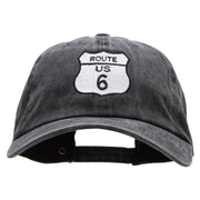 US 6 Embroidered Unstructured Cotton Cap