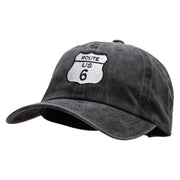 US 6 Embroidered Unstructured Cotton Cap