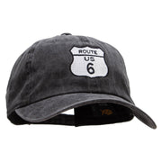 US 6 Embroidered Unstructured Cotton Cap