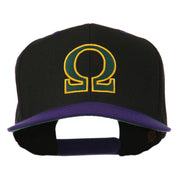 Greek Alphabet OMEGA Embroidered Cap