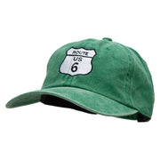 US 6 Embroidered Unstructured Cotton Cap