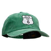 US 6 Embroidered Unstructured Cotton Cap