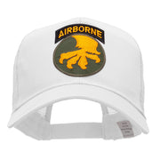 Airborne With Claw Circular Patched Cotton Mesh Cap