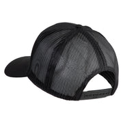 U.S. Naval Station Panama Patched Solid Cotton Twill Mesh Prostyle Cap - Black OSFM