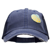 Pastel Seashell Patched Low Profile Special Cotton Mesh Cap