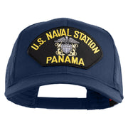 U.S. Naval Station Panama Patched Solid Cotton Twill Mesh Prostyle Cap - Navy OSFM