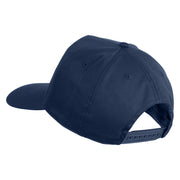 Silver USA Flag Never Forget Blue Red Line Patched Solid Cotton Twill 5 Panel Prostyle Snap Cap - Navy OSFM