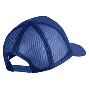 Large C Patched Summer Foam Mesh Trucker Cap - Royal OSFM