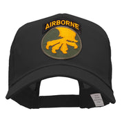 Airborne With Claw Circular Patched Cotton Mesh Cap