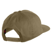 Retired US Air Force Patched Solid Cotton Twill Pro Style Cap - Khaki OSFM