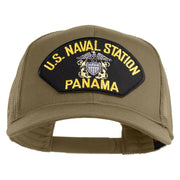 U.S. Naval Station Panama Patched Solid Cotton Twill Mesh Prostyle Cap - Khaki OSFM