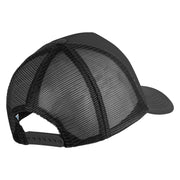Large C Patched Summer Foam Mesh Trucker Cap - Black OSFM