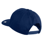 Retired US Air Force Patched Solid Cotton Twill Pro Style Cap - Royal OSFM