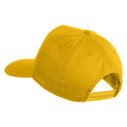Silver USA Flag Never Forget Blue Red Line Patched Solid Cotton Twill 5 Panel Prostyle Snap Cap - Yellow OSFM