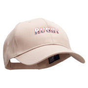 Rugby Word Embroidered Low Profile Structured  Cap - Khaki OSFM