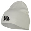 Papa Bear Embroidered Knitted Short Beanie