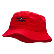 Veterans Badge Embroidered Bucket Hat