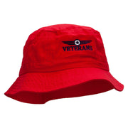 Veterans Badge Embroidered Bucket Hat