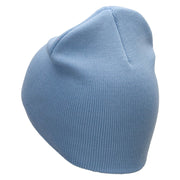 Boat Propeller Embroidered 8 inch Acrylic Short Blank Beanie - Lt-Blue OSFM