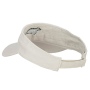 Papa Bear Embroidered Pro Style Cotton Washed Visor