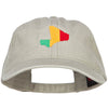 Mali Map Flag Embroidered Washed Cap