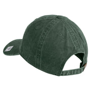 USMC Semper Fi Embroidered Washed Solid Pigment Dyed Cotton Twill Brass Buckle Cap - Dk-Green OSFM