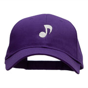 Musical Note Embroidered Low Profile Cap