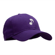 Musical Note Embroidered Low Profile Cap