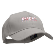 Rugby Word Embroidered Low Profile Structured  Cap - Grey OSFM