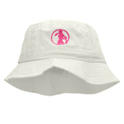 Softball Swing Embroidered Bucket Hat