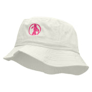 Softball Swing Embroidered Bucket Hat